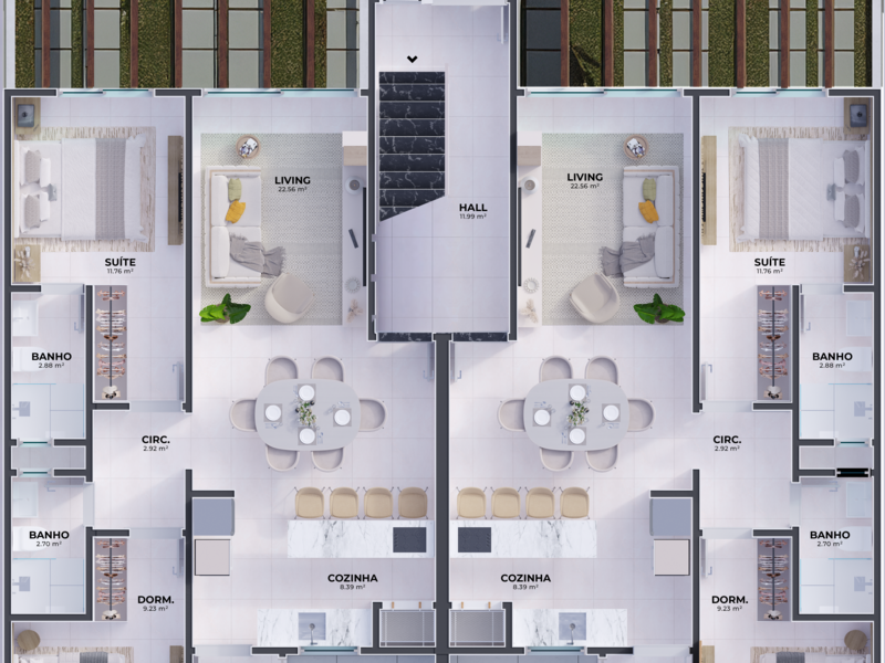 Tipo A | Apartamento Jardim