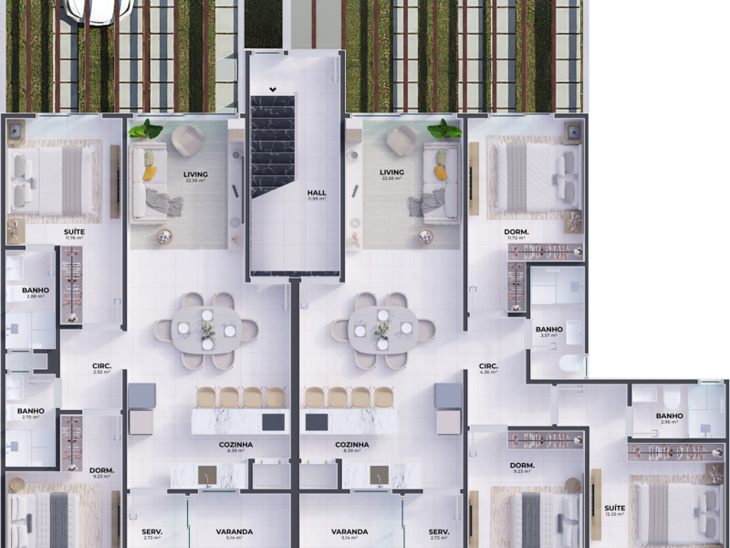 Tipo C | Apartamento Brisa